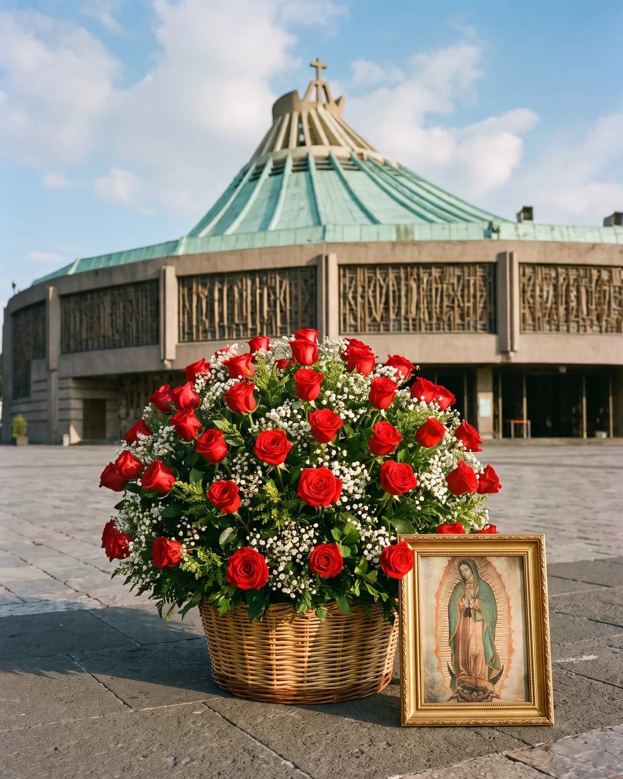 Enviar Rosas Rojas a la Virgen de Guadalupe