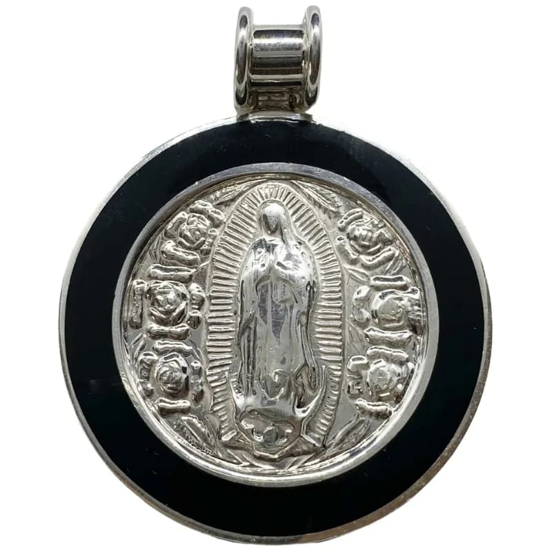 Medalla de Plata Virgen de Guadalupe Negra — Edición LVDG