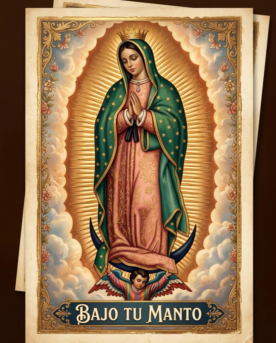 Imagen de la Virgen de Guadalupe — Imagen de la Virgen de Guadalupe con mensaje