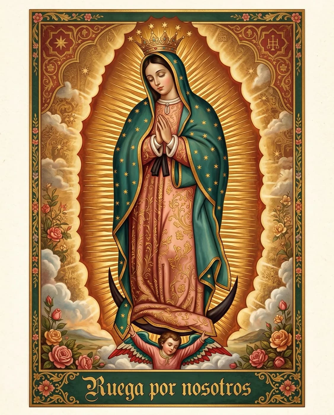 Imagen de la Virgen de Guadalupe — Imagen de la Virgen de Guadalupe para compartir con frase
