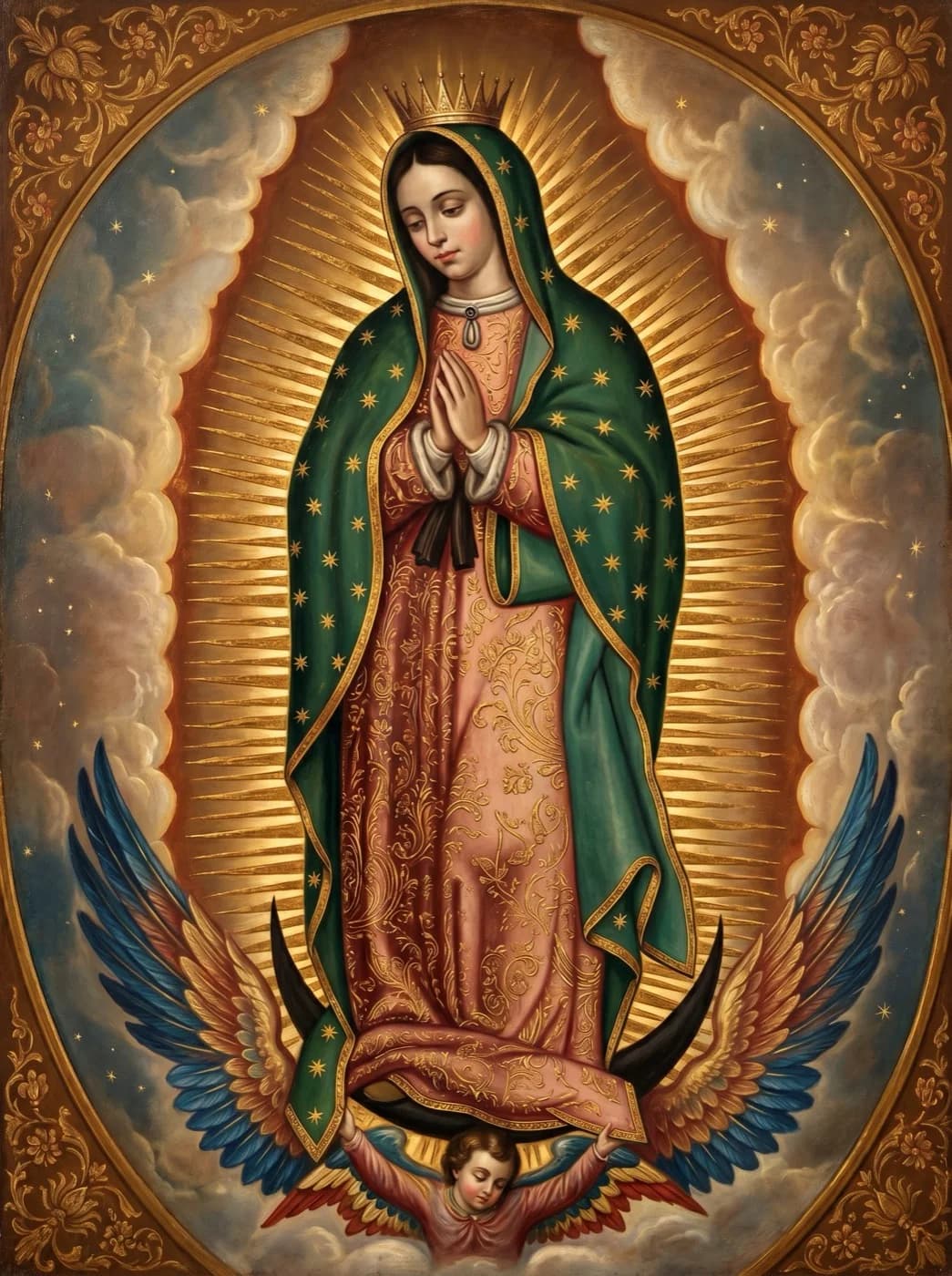 Imagen de la Virgen de Guadalupe — La Virgen de Guadalupe en HD, cuerpo completo