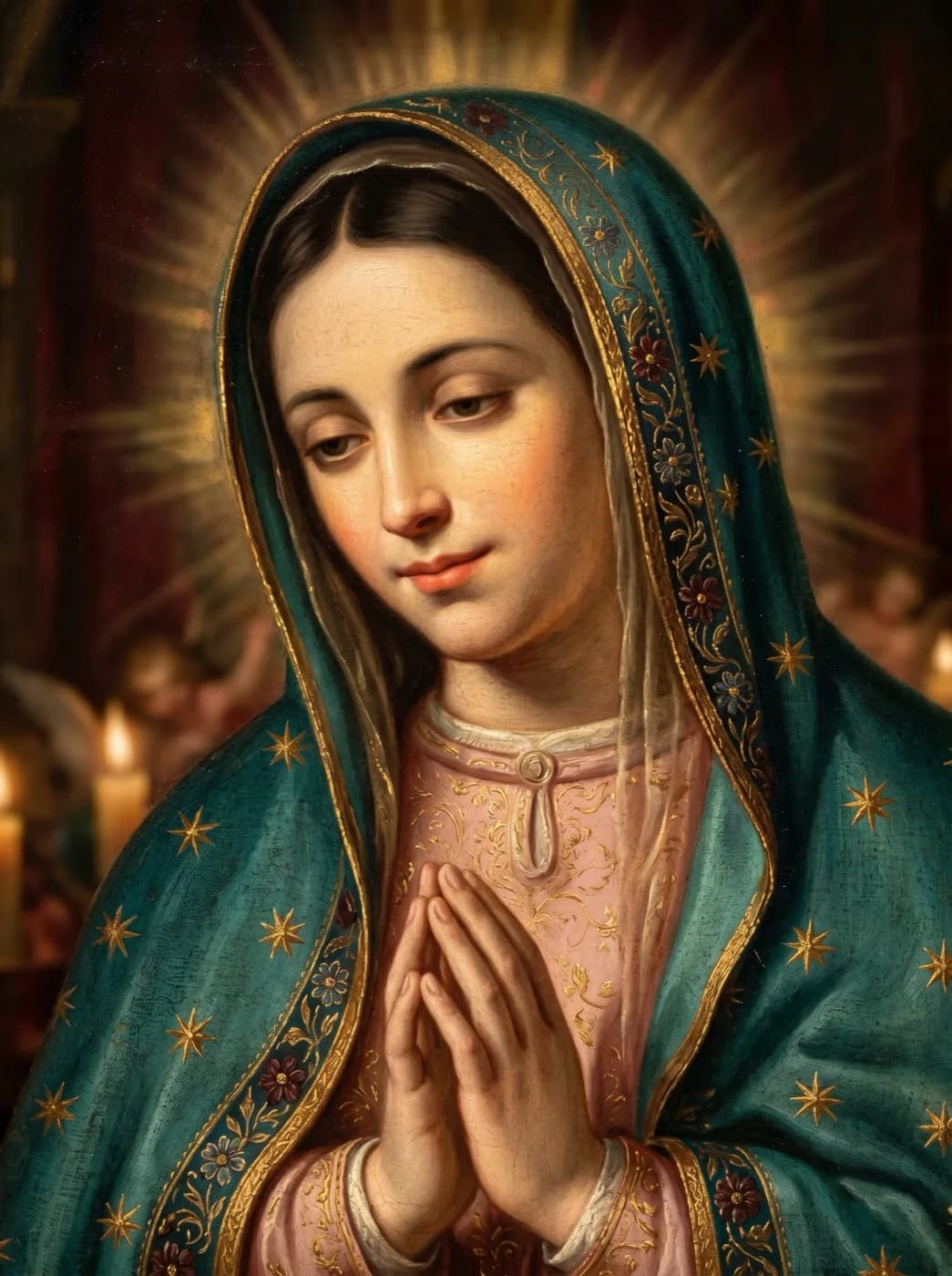 Imagen de la Virgen de Guadalupe — Rostro de la Virgen de Guadalupe en HD