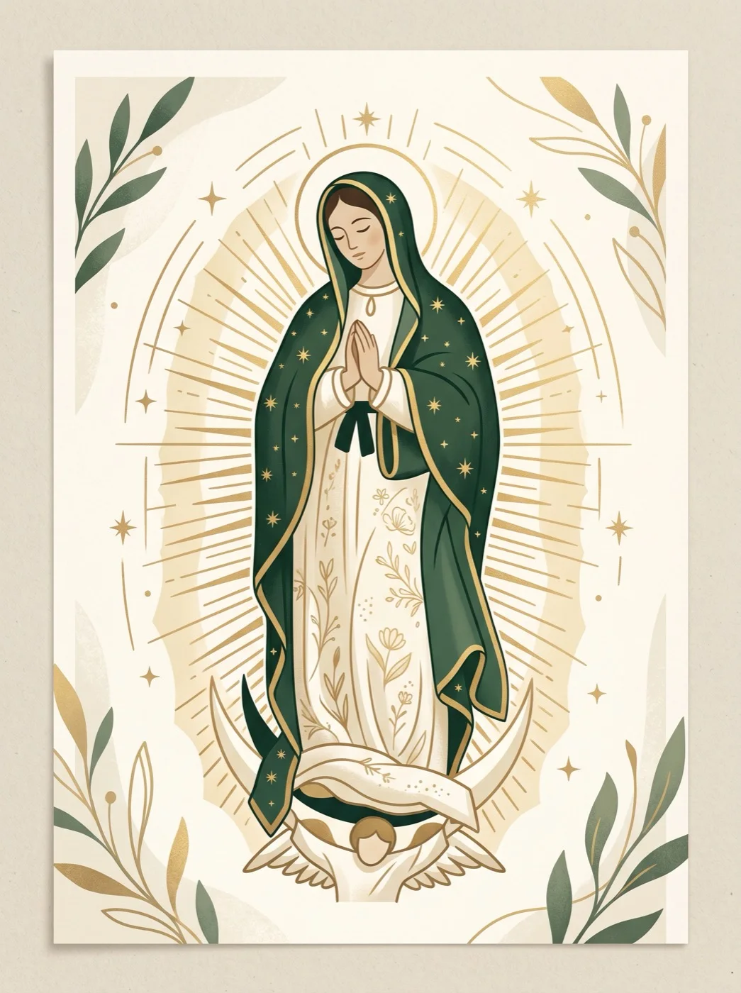 Imagen de la Virgen de Guadalupe — Imagen moderna de la Virgen de Guadalupe