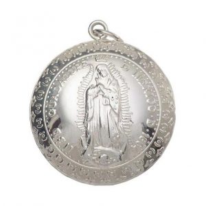 Medalla de Plata Virgen de Guadalupe Abombada