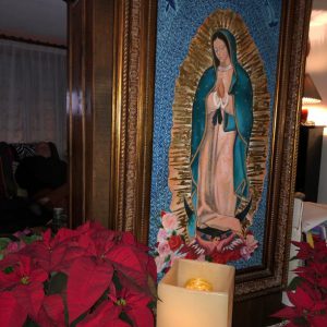 Reproduccion en canvas de La Virgen de Guadalupe