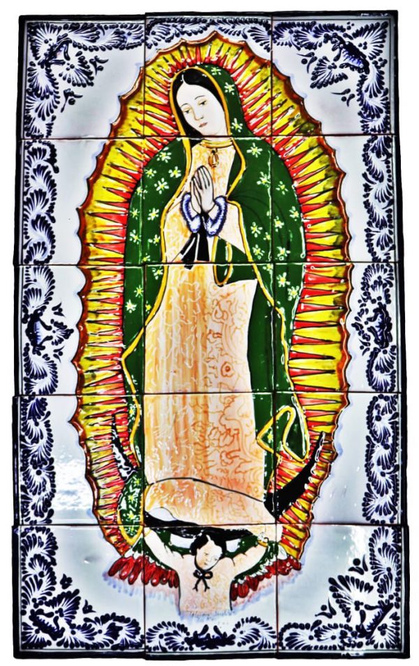 Mosaico de Talavera de La Virgen de Guadalupe